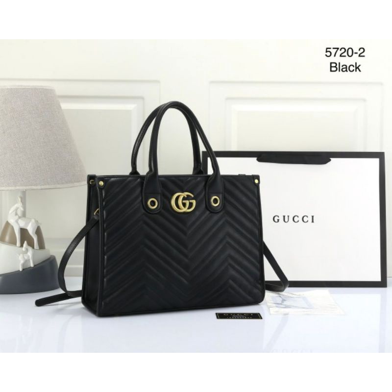 TAS GUCCI TOTE BAG 5720-2 PLATINUM LIKE ORI