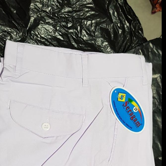 Celana Panjang Putih Seragam Sekolah SMP SMA SMK Merk SERAGAM / BULOVA