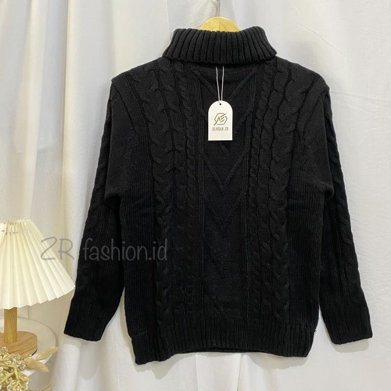 [REALPICT] Ghea Turtleneck Knit // Tutleneck rajut tebal // Sweater rajut tebal