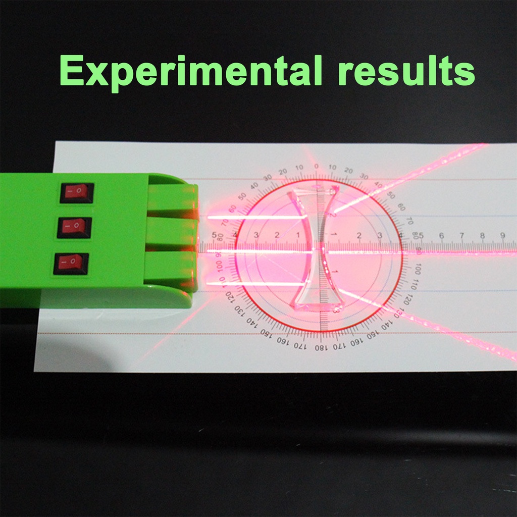 Sumber Cahaya Laser Paralel Tiga Arah Set Adsorpsi Magnetik Cekung Lensa Cembung Alat Percobaan Optik Fisika