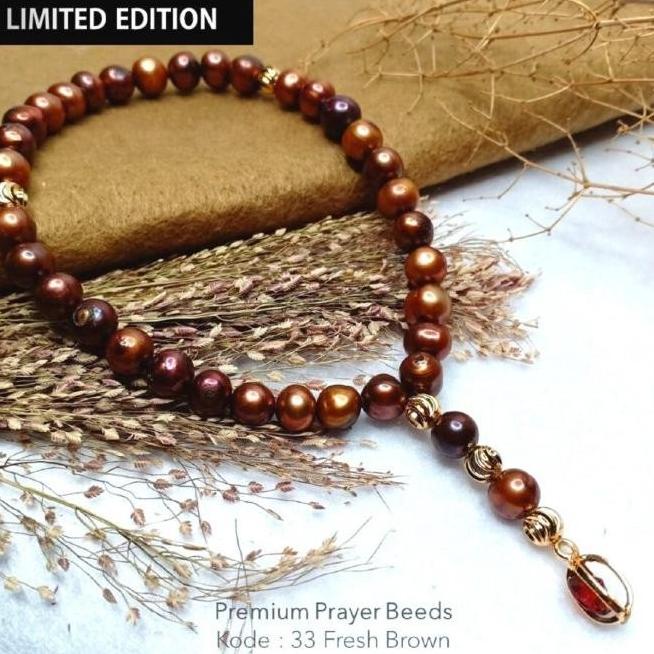 TASBIH - TASBIH MUTIARA ASLI BERSERTIFIKAT UKURAN 33 YHTY64654U
