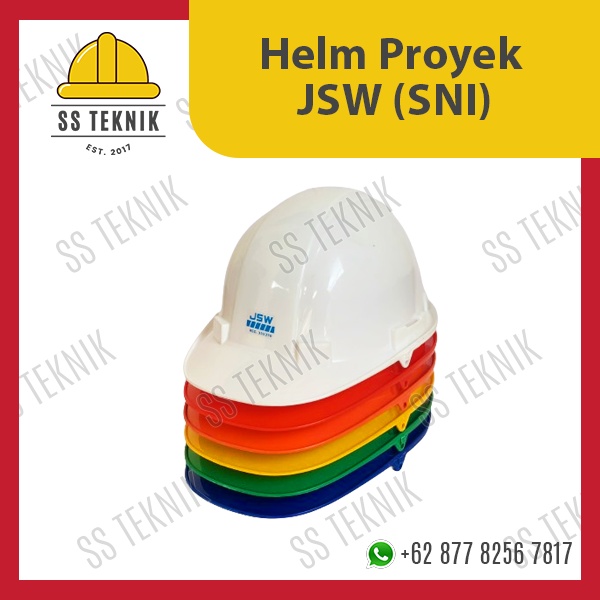 Helm Proyek Safety JSW (SNI) + Tali Dagu