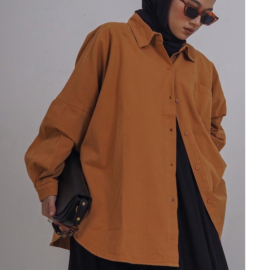 ❁ Myrubylicious DAGESTAN COLOUR OVERSIZED DENIM SHIRT ♦