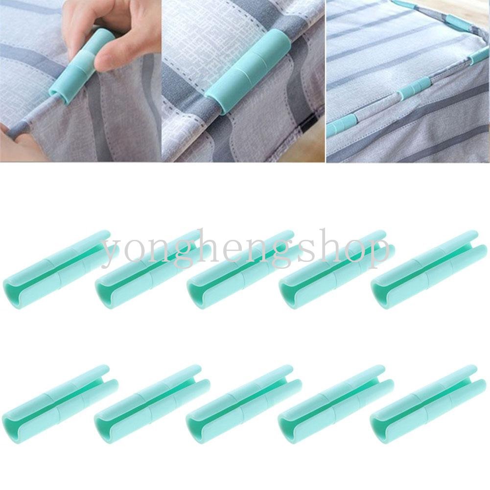 10pcs /set Selimut Sprei Klip Kasur Grippers Bed Cover Pengikat Quilt Holder Bantal Sofa Penjepit Tetap Anti Slip