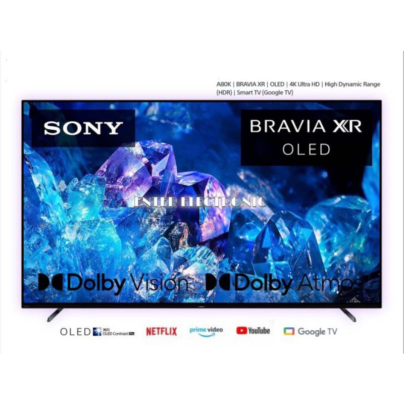 Second - SONY BRAVIA XR 65A80K - GOOGLE TV OLED 4K 65 INCH