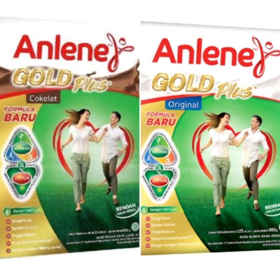 Anlene gold 5x 885gr Original Dan Coklat / Susu Lansia 900 gram - 885