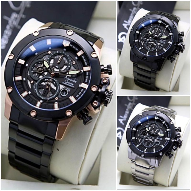 ALEXANDER CHRISTIE AC 6564 JAM TANGAN PRIA AC6564 KULIT AC6564 RANTE AC 6564 ORIGINAL