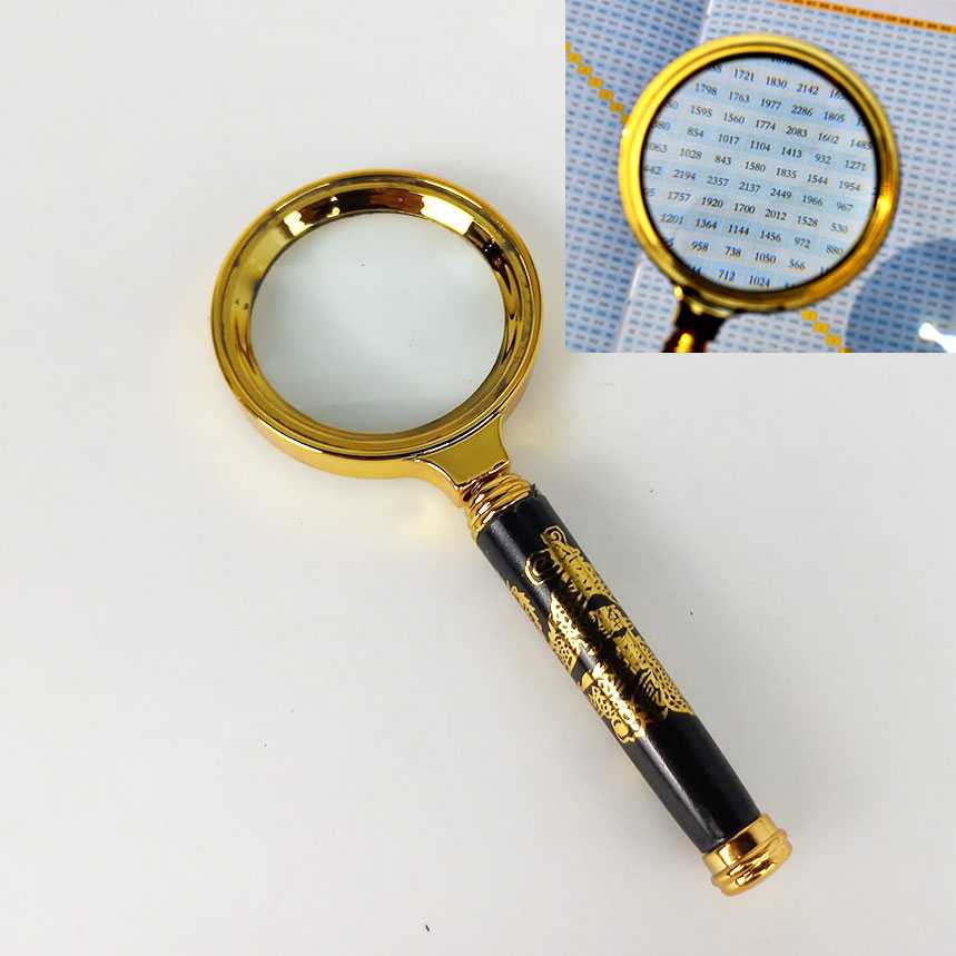 (BISA COD) FTIHSHP Kaca Pembesar Handheld Magnifying Hand Lens Magnifier 60 mm