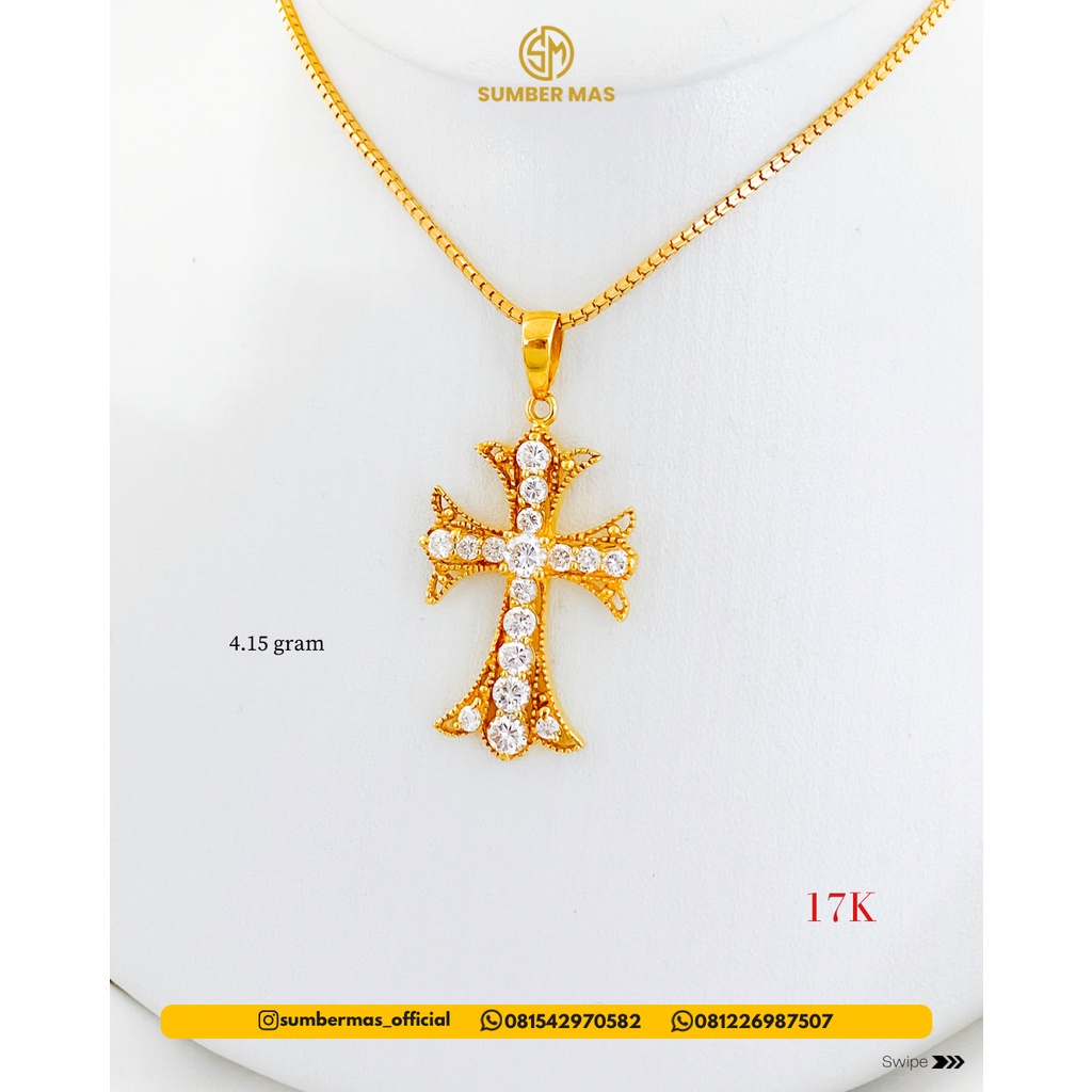 CROSS PENDANT 17K - SUMBER MAS