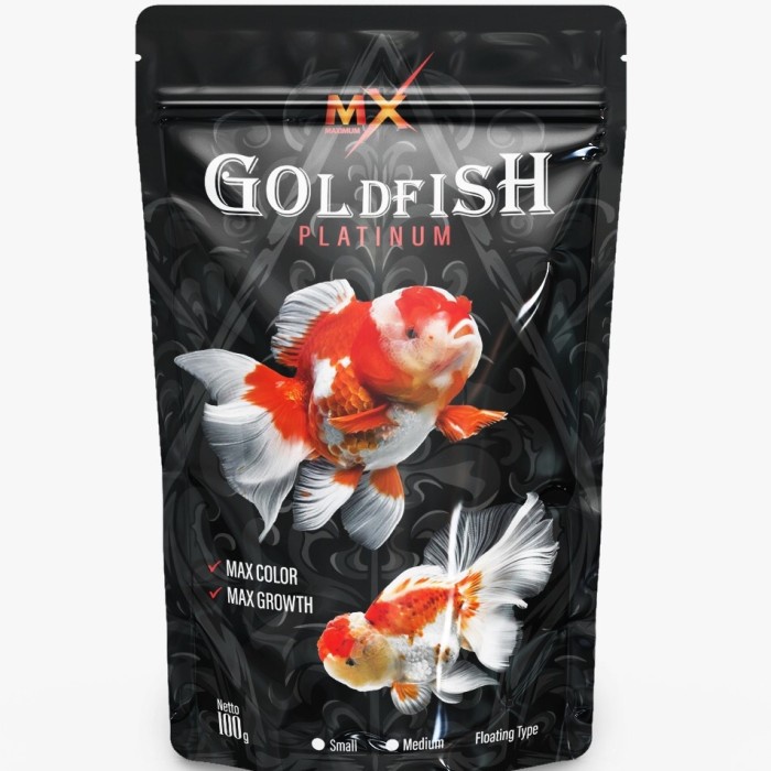 MX - GOLDFISH Pelet Platinum High Protein Multivitamin 100 Gram