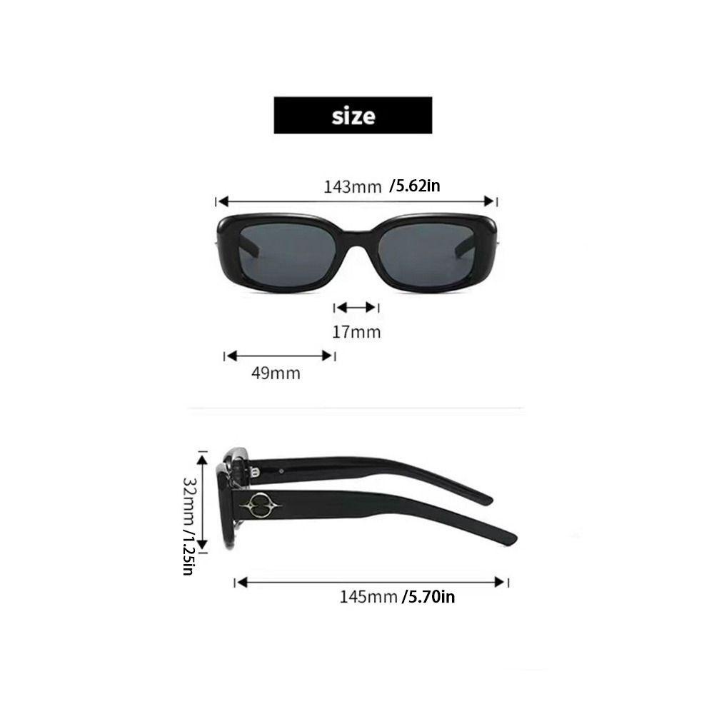 [Elegan] Kacamata Hitam Anti UV Portable Pria Keren Retro Kacamata Hitam Outdoor Bersepeda Kacamata Hitam PC Jennie Gaya Yang Sama Perlindungan Mata Properti Foto Gaya Korea Eyewear