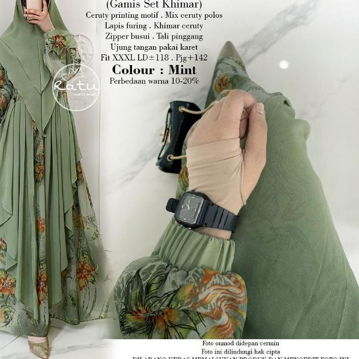 Ready Stock REALPICT COD CASANDRA SET VOL 7 BY RATU SET KHIMAR TERMURAH 【vod❁