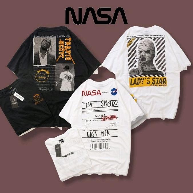 HARGA BERSAHABAT KAOS NASA ORIGINAL FULL TAG | KAOS OVERSIZE | KAOS PRIA | KAOS DISTRO | BAJU | KAOS