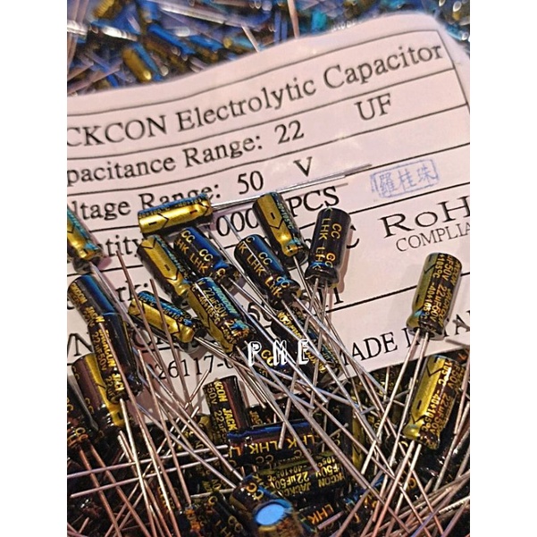 ELCO 22UF 50VOL JACKCON. 10PCS