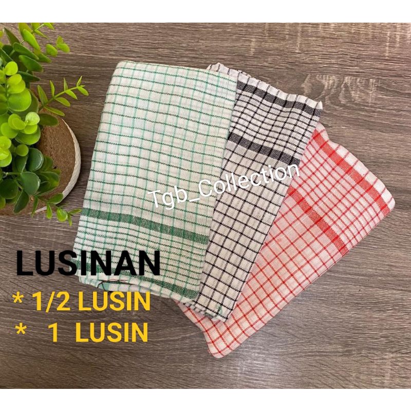 (LUSINAN) SERBET Kotak Kain Lap Serbaguna DASAR PUTIH