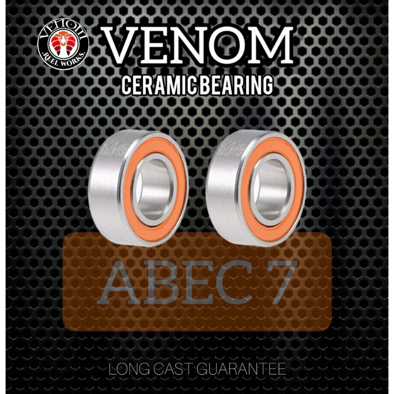 OKUMA KOMODO SS 2PCS VENOM HYBRID CERAMIC BEARING ABEC7