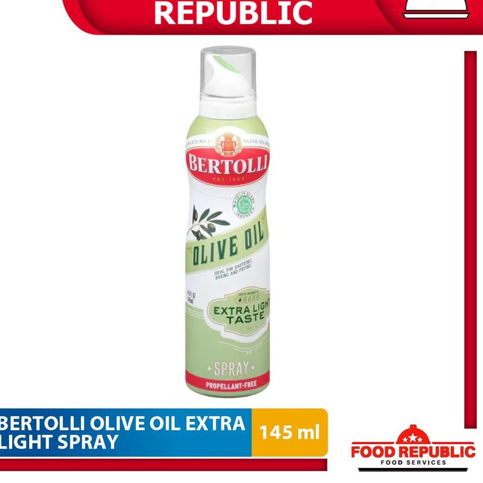 

➯ BERTOLLI EXTRA LIGHT OLIVE OIL SPRAY 145 ML - MINYAK ZAITUN HALAL ➨