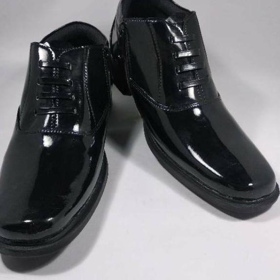 Harga Bersahabat.. SEPATU PDH ABRI TNI POLISI SATPAM DINAS GURU FORMAL PANTOFEL PRIA HITAM MENGKILAP