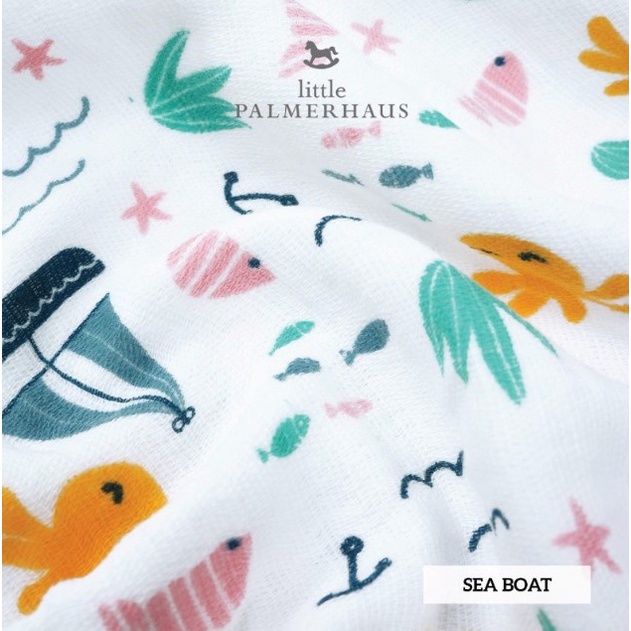 SLB15 SLABER CELEMEK MAKAN ANAK LITTLE PALMERHAUS BANDANA BIB