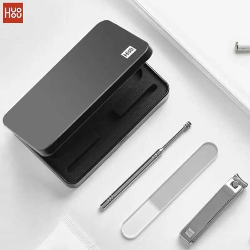 Huohou Set Gunting Kuku Manicure Pedicure Nail Clipper Splash Proof - HU0210 ( Mughnii )