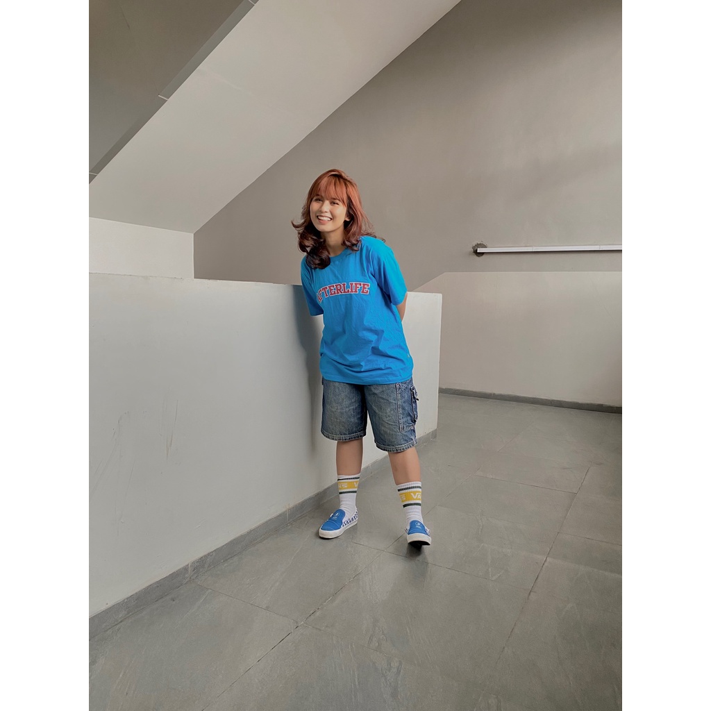 AFTERLIFE - Tshirt Choi Pitcher Turquoise Blue | 21057D