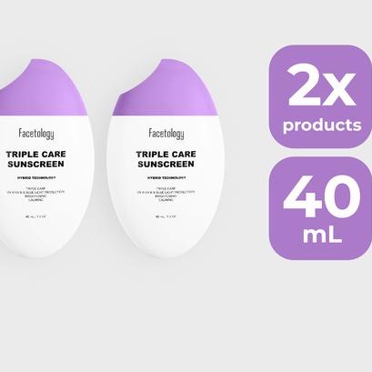 ♢ FACETOLOGY Bundling Triplecare Sunscreen 2pcs ☃