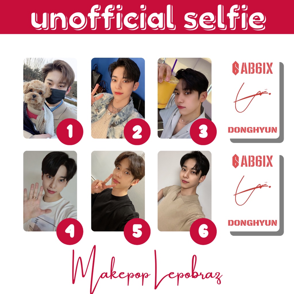 [MIN. 3 PC] AB6IX UNOFFICIAL SELFIE - BOYFRIENDABLE DAEHWI DONGHYUNG WOOJIN WOONG