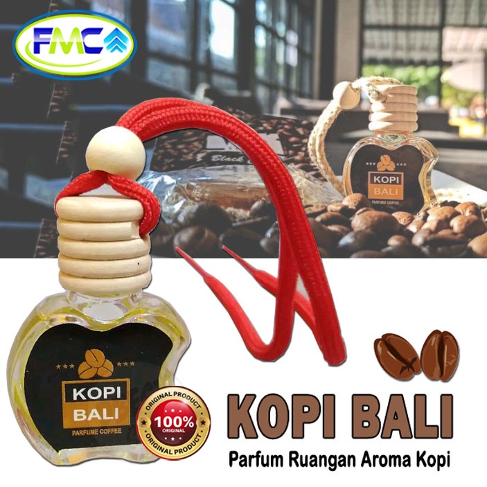 Parfum Kopi Bali Mobil Botol Mini Original Pewangi Pengharum Ruangan Gantung Ekstrak Aroma Coffe Relaksasi Mengusir Bau Tidak Enak