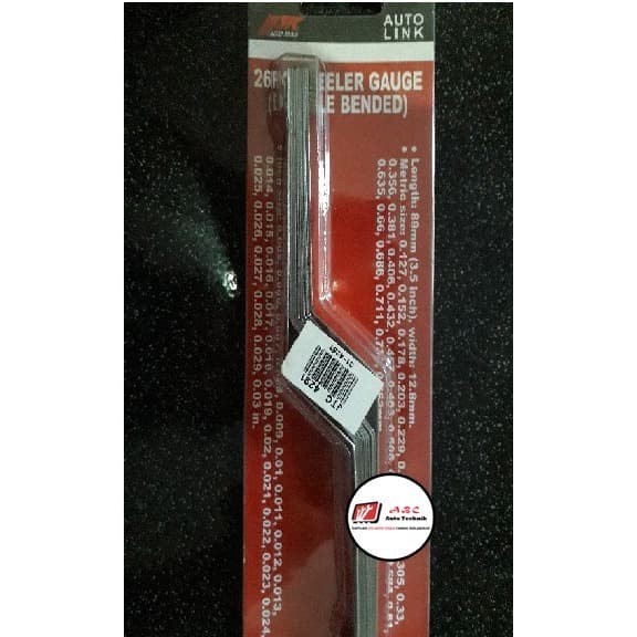 26 Pcs Feeler Gauge (Double Bended) JTC-4291