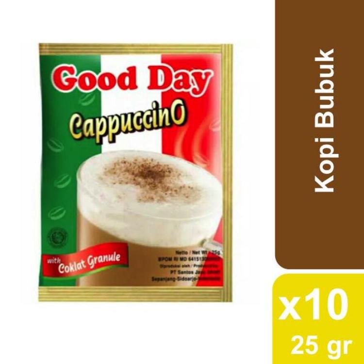 

✨ 7.7 kopi good day capucino 25gr