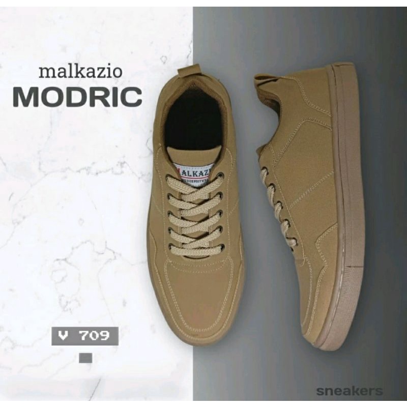 ORIGINAL, Moodric Sportwear Pria Kulit 38-44 Sepatu Kasual Hunting Outdoords Keren / Sepatu Low Boots Cowok, Beige (Sudah Disol)