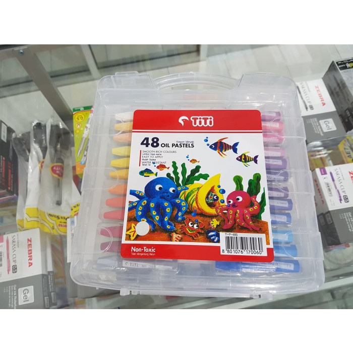 

Terlaris Krayon Titi 48 Warna / Crayon / Oil Pastel / Ti-P-48S
