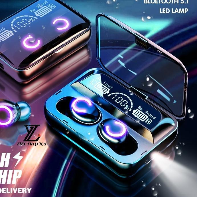 ➤ ⚡YZ（COD）TWS F9-47 Wireless Earphone Headset Bluetooth 5.0 Dengan Mikrofon HIFI Stereo 9D With 3000