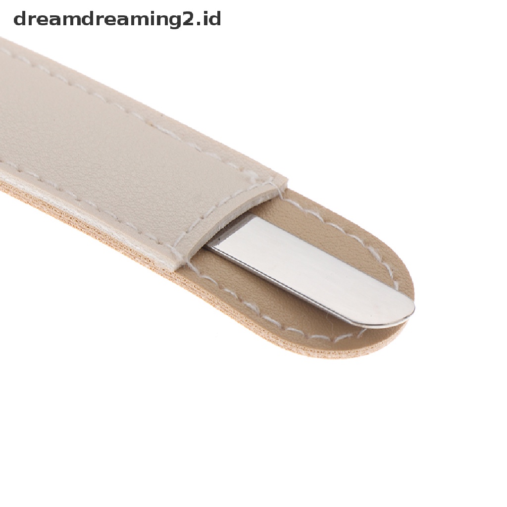 (dream) Spatula Toner Makeup Dual Head Bahan Stainless Steel Dengan Tongkat Pencampur Tas PU.