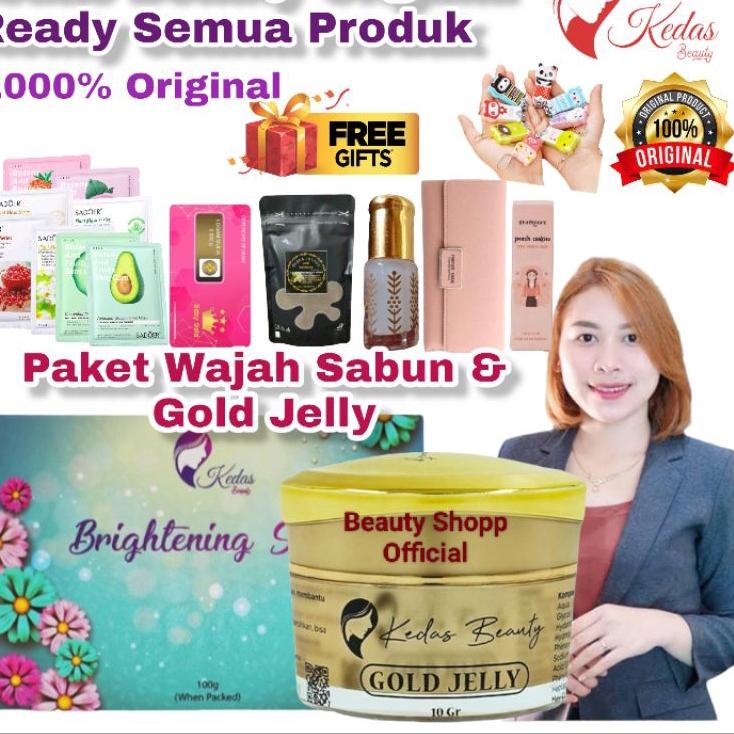 ♪ Gold Jelly Kedas Beauty Original Dan Sabun Kedas Beauty Sepaket ➫