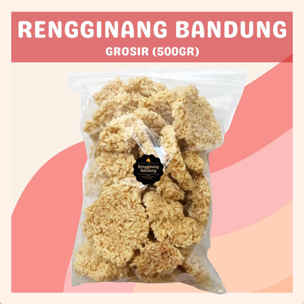 [DELISH SNACKS] Rengginang Bandung (Grosir) 500gr / Snack Cemilan Camilan Rangginang Asin Gurih