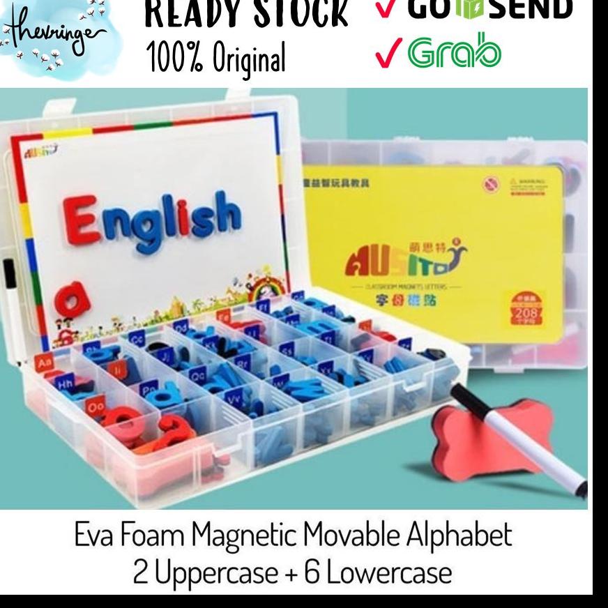 

Termurah dan terbaik MONTESSORI Eva Foam Magnetic Movable Alphabet Lowercase Uppercase Classroom Magnet Letters Moveable Huruf Magnet Alphabet Magnet foam gas !!