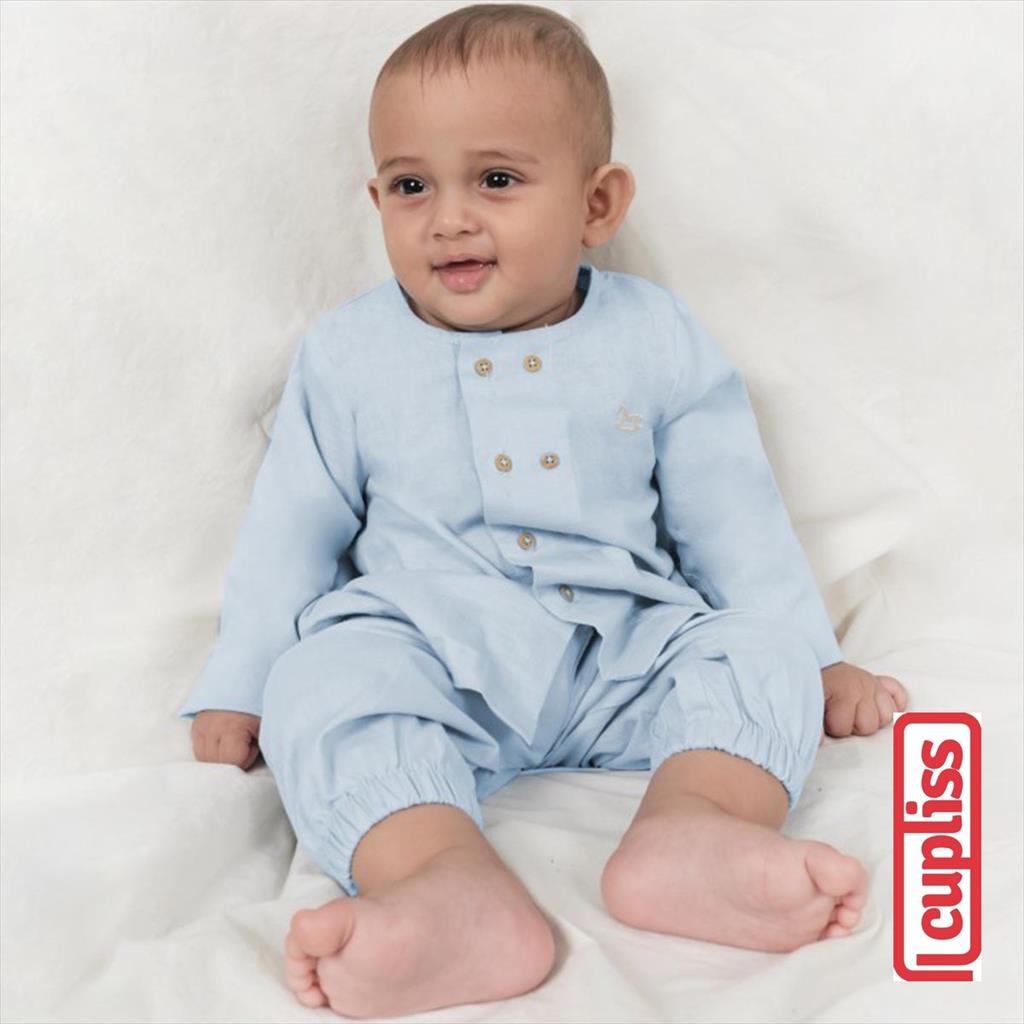 Little Palmerhaus Radja Set Charmere Blue Baju Bayi