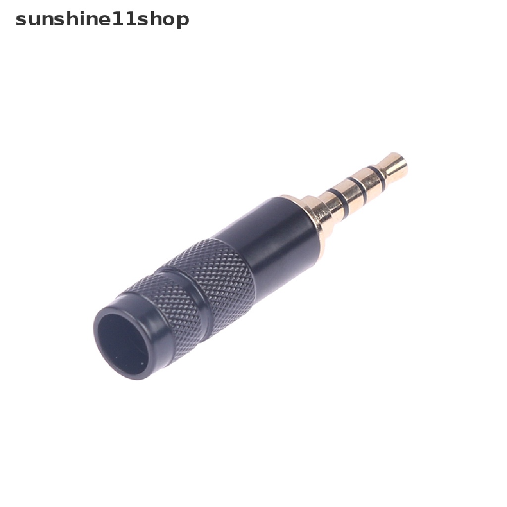 Sho Konektor Audio Stereo Wanita Lapis Emas 3.5mm TRS Male to 3.5mm TRRS Female 3.5 mm N