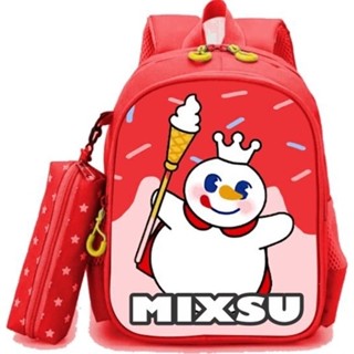 Tas Mixue Anak Perempuan Ransel Sekolah Laki Laki Cowok Cewek SD TK PAUD Kelas Karakter Viral Minuman Mixsu 2023