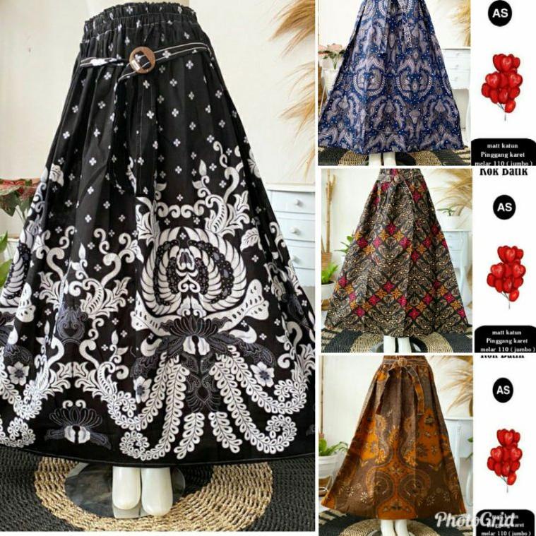 LANGSUNG KIRIM ROK BATIK PANJANG DEWASA JUMBO ROK PAYUNG WANITA KLOK MOTIF TERBARU