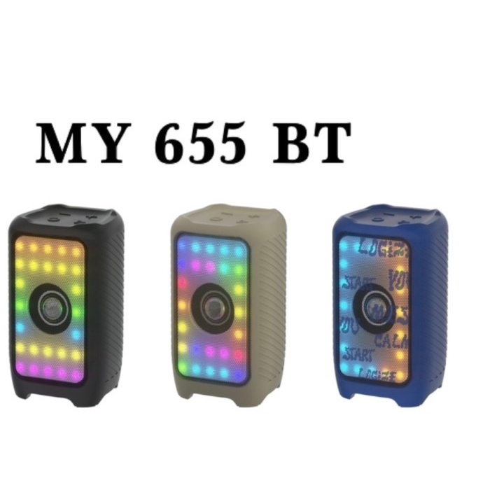 Speaker bluetooth MY-655 BT wireless portable lampu led my655 Portable WIRELESS SPEAKER PORTABLE SPEAKER MUSIC BOX BLUETOOTH