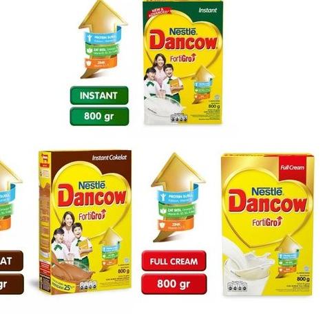 

BRANDS FESTIVAL Nestle DANCOW FortiGro Full Cream /instant/ Coklat 800gr !!