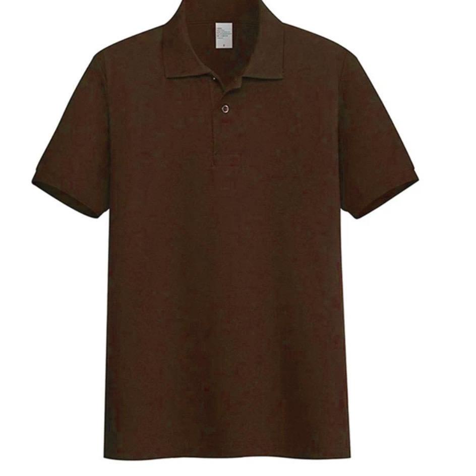 Kaos kerah pria polos Coklat Tua polo shirt | kaos kerah polo seragam polos | poloshirt polos (KODE 