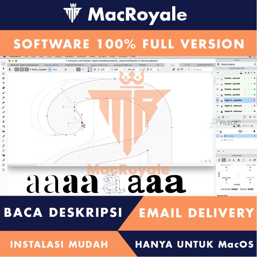 [MacOS] FontLab Full Version Lifetime Full Garansi