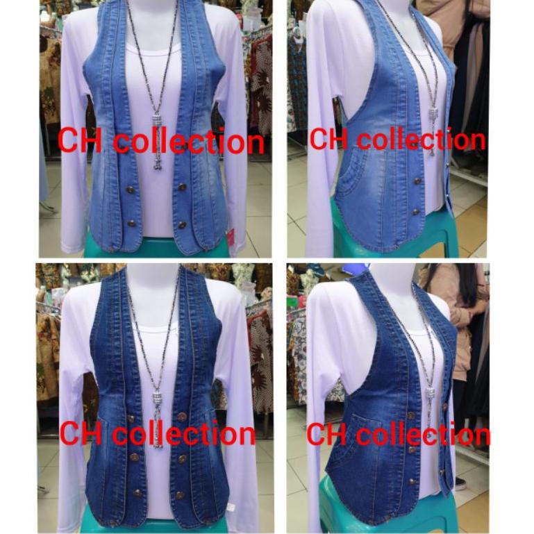 BIG SALE Rompi Jeans Wanita outer Jeans Tebal Cewek Wanita Trendy Terbaru Kekinian ROMPI WANITA ROMP