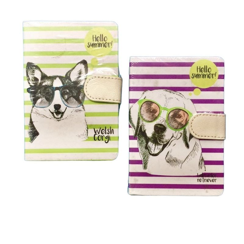 

NOTEBOOK HARD COVER MAGNET POCKET A6 64K