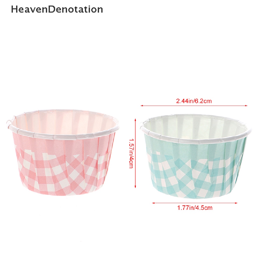 [HeavenDenotation] 50pcs Cupcake Liner Baking Cup Muffin Cupcake Kertas Cups Case Tray Kertas Muffin HDV