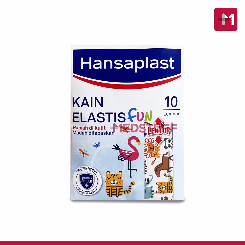 Hansaplast Kain Elastis Fun isi 10s Hansaplast Junior Fun Plester Luka Anak