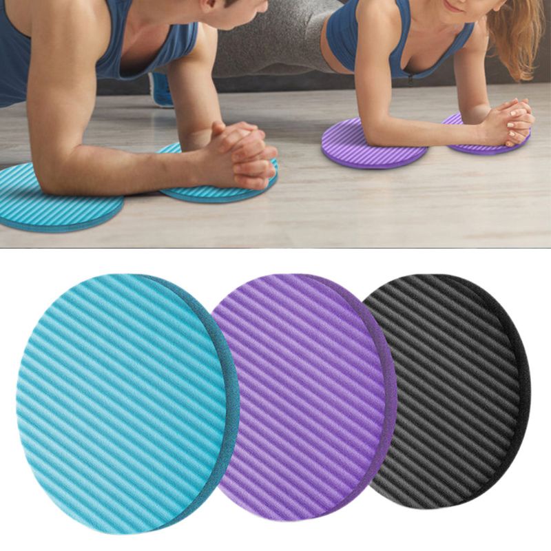 2pcs/set Round Knee Pad Yoga Mats Travel Portable Fitness Olahraga Pad Siku Pergelangan Tangan Bantalan Pelindung Non Slip TPE Mat Flat Support Pads